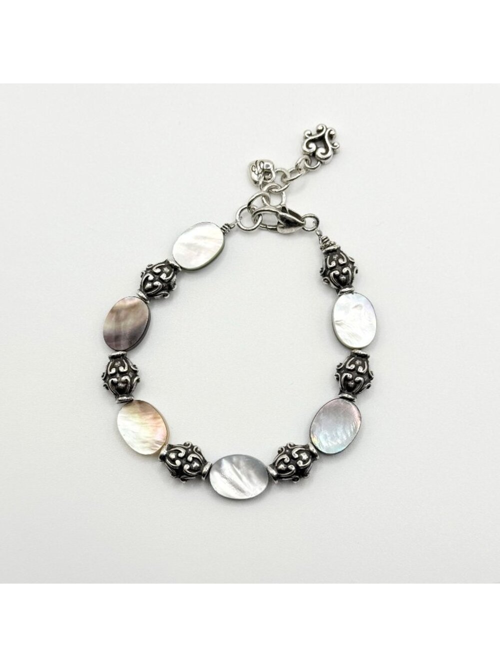 Brighton Bermuda Bead Mother-Of-Pearl Bracelet With Silver Accent